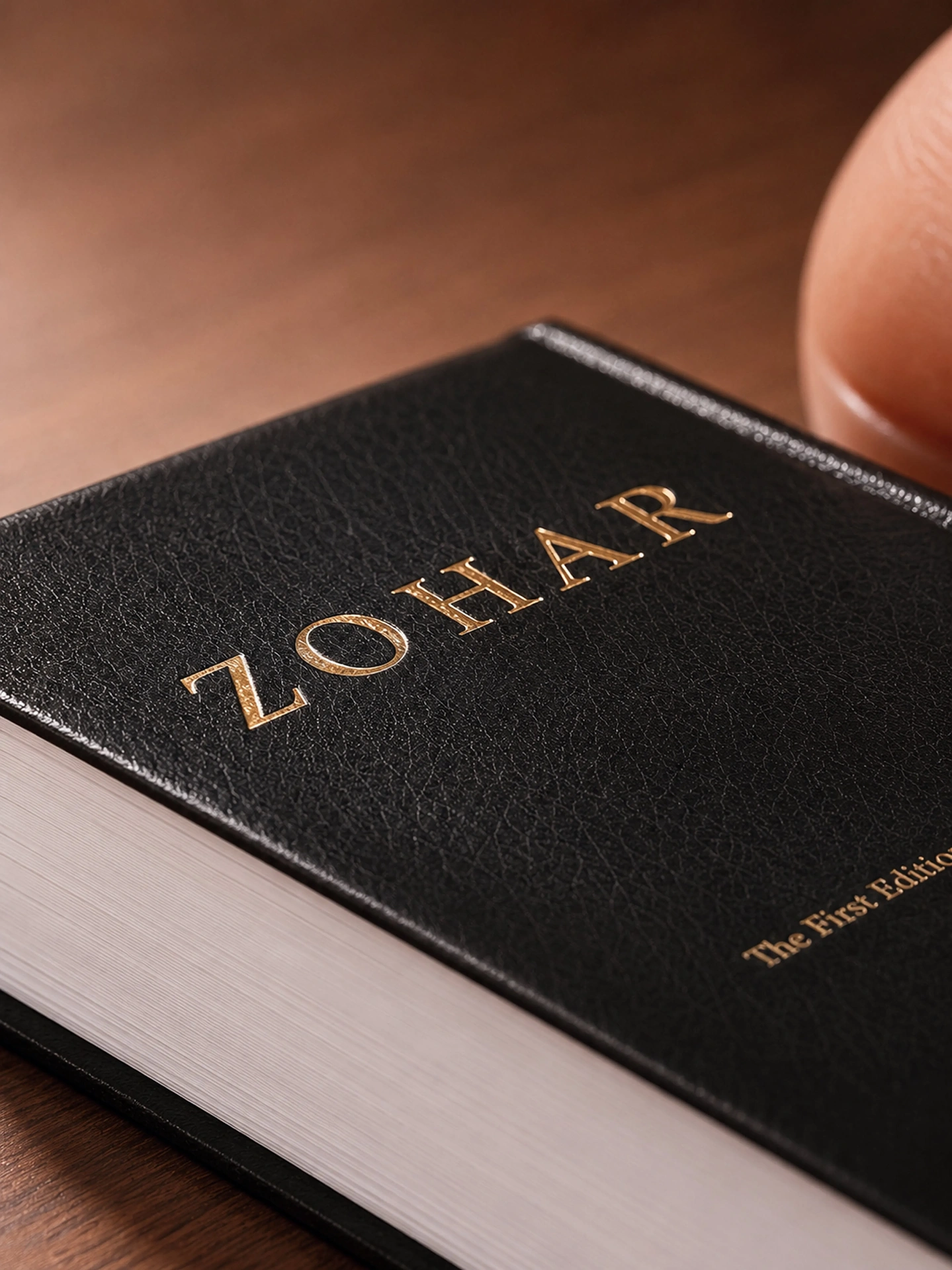 Gold-embossed ZOHAR book — the first edition